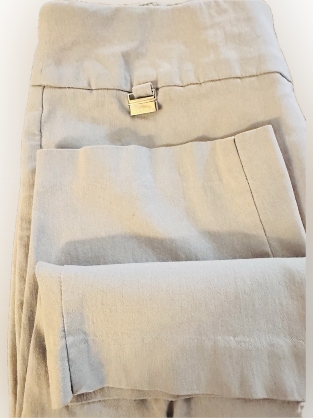 Alfani Pull-On Ankle Pants | Neutral Tan Color | Size 4